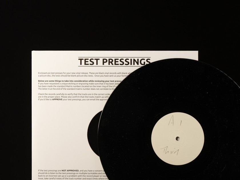 Portishead's Third Vinyl Test Pressing & Signed Note